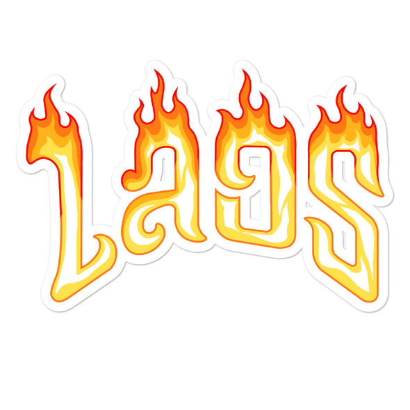 Laos Flames Bubble-free stickers