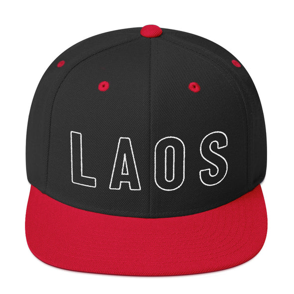 Laos Outline Snapback Hat