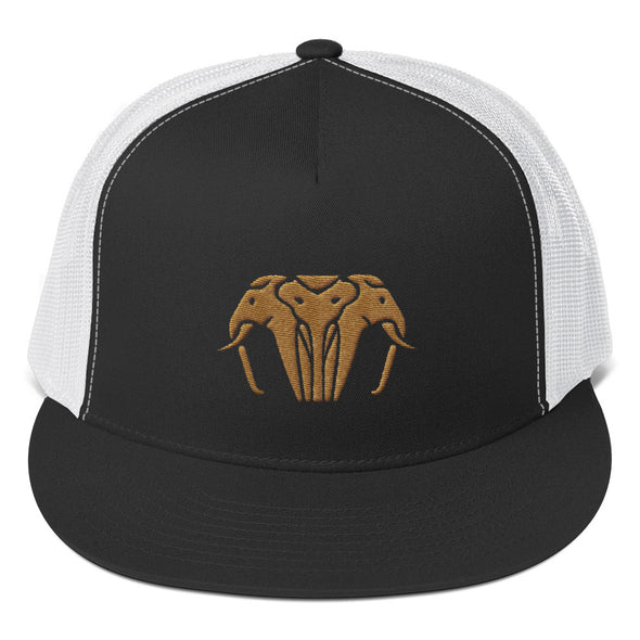 Three Head Elephant Trucker Cap