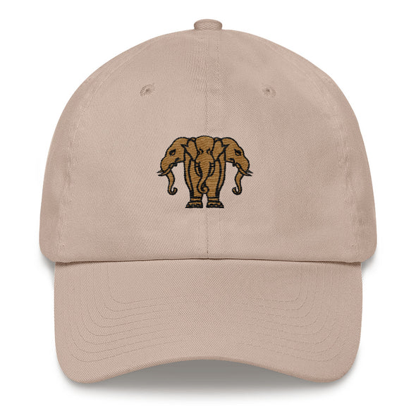Three Head Elephant Dad hat