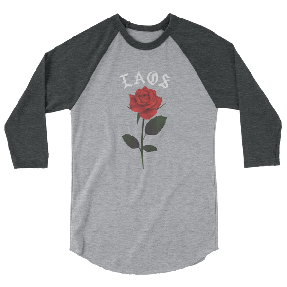 Laos Million Roses 3/4 sleeve raglan shirt
