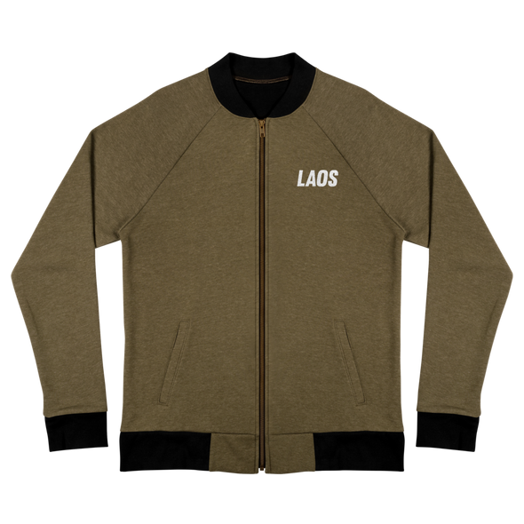 Laos OG Embroidered Logo Bomber Jacket