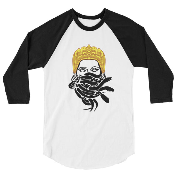 Lao Queen Medusa 3/4 sleeve raglan shirt