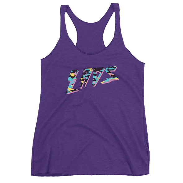 Laos Bolt Teal Camo Women's Racerback Tank