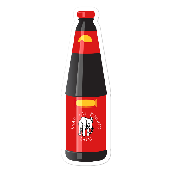 Oyster Sauce Bottle Bubble-free stickers