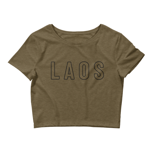Laos Outline Women’s Crop Tee