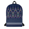 Lao Navy Traditional Textile Backpack
