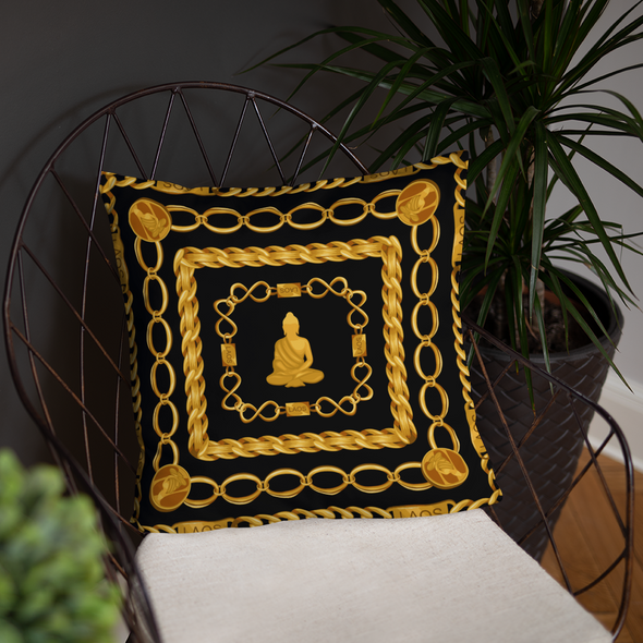 Gold Chain Buddha Basic Pillow