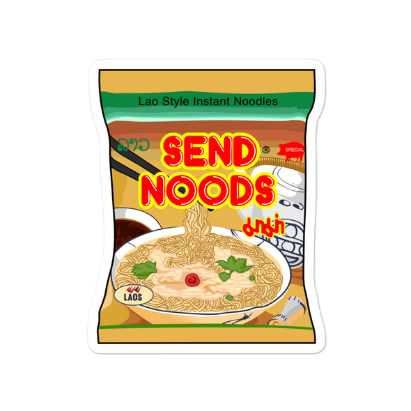 Send Noods Ma Ma Bubble-free stickers