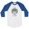 Monkey Warrior 3/4 sleeve raglan shirt