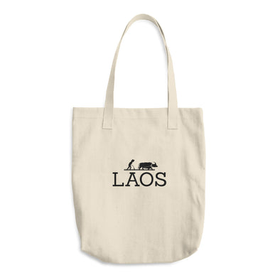 Laos Water Buffalo Cotton Tote Bag