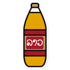 40 Bottle Lao Script Bubble-free stickers