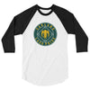 Oakland Baseball Seal 3/4 sleeve raglan shirt