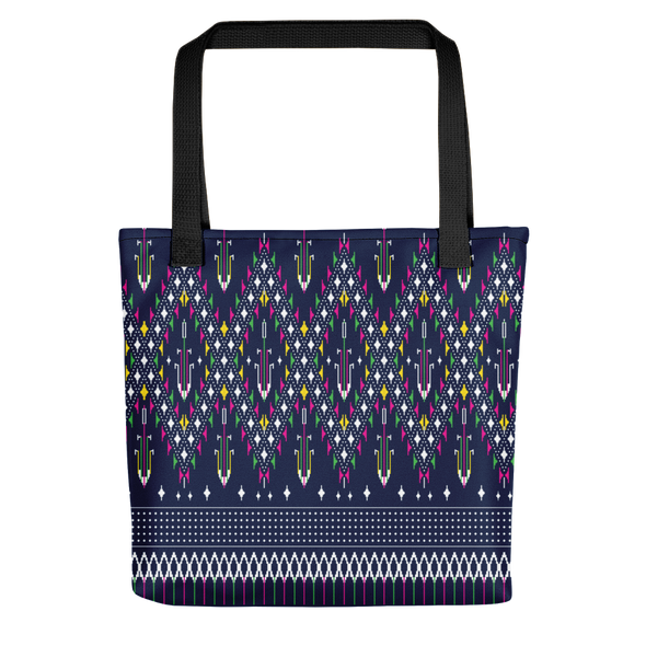Lao Navy Traditional Textile Tote bag