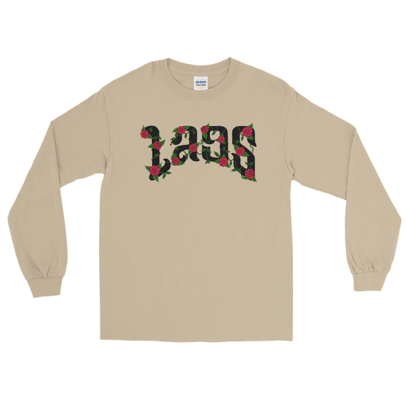 Laos Script Rose Men’s Long Sleeve Shirt