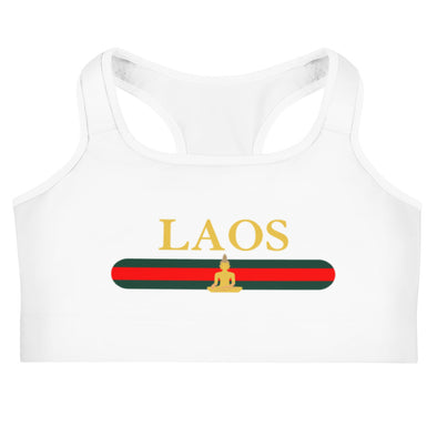 Laos Buddha Stripe Sports bra