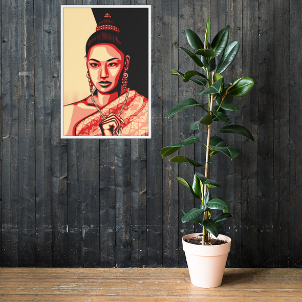 Phaylin Lao Queen Framed poster