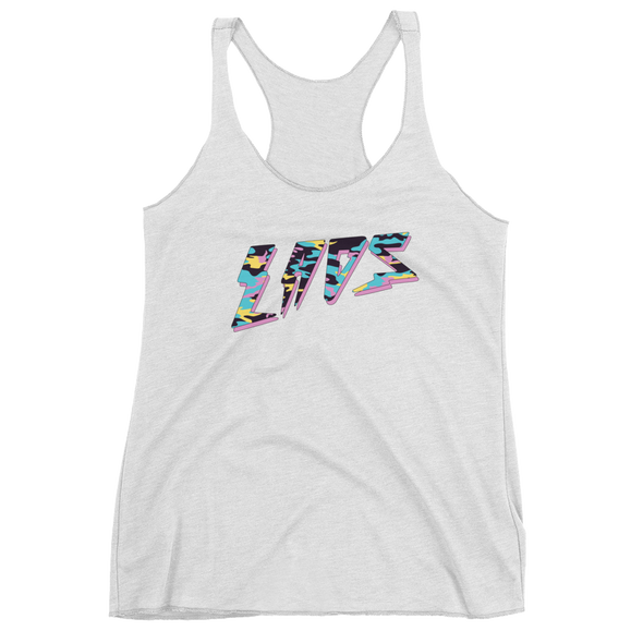 Laos Bolt Teal Camo Women's Racerback Tank