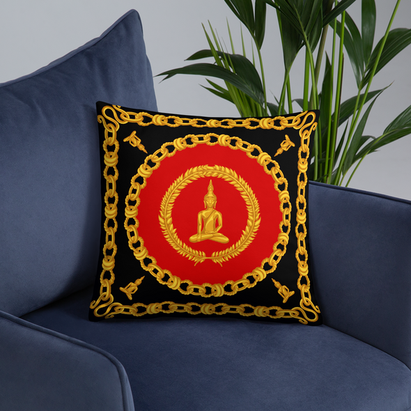 Golden Buddha Chain Basic Pillow