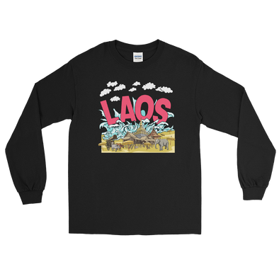 Laos Wave Long Sleeve T-Shirt