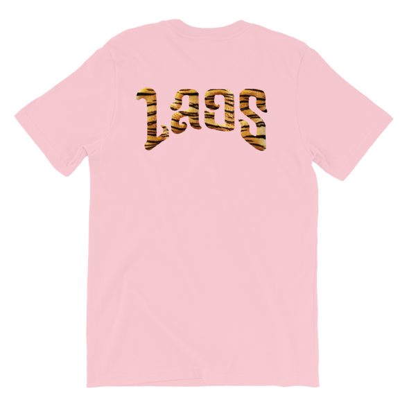 Laos Tiger Stripe Back Hit T-Shirt
