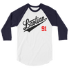 Major Laos League 1991 3/4 sleeve raglan shirt