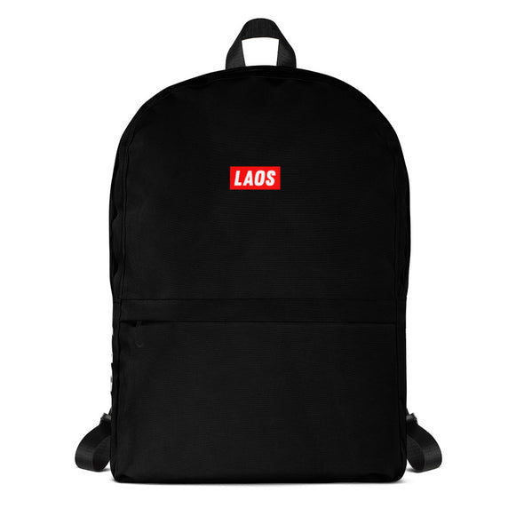 Laos Supply Black Backpack