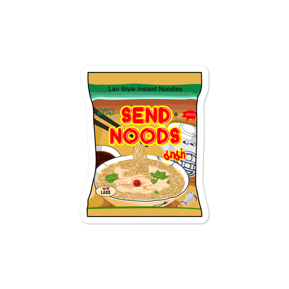 Send Noods Ma Ma Bubble-free stickers