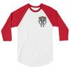 Elephant Kingdom 3/4 sleeve raglan shirt