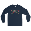 Laos Script Rose Men’s Long Sleeve Shirt