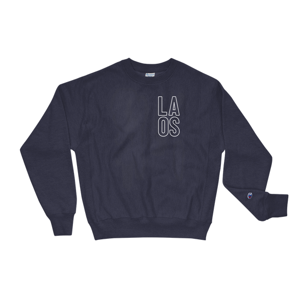 Laos Outline Pocket Champion Sweatshirt