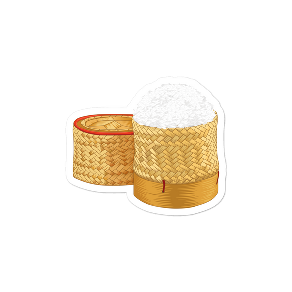 Khao Niew Sticky Rice Bubble-free stickers