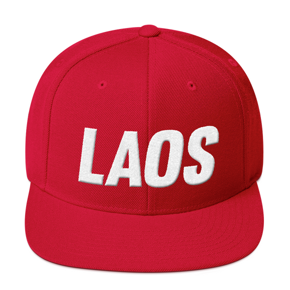 OG Laos Snapback Hat (3D Puff Embroidery)