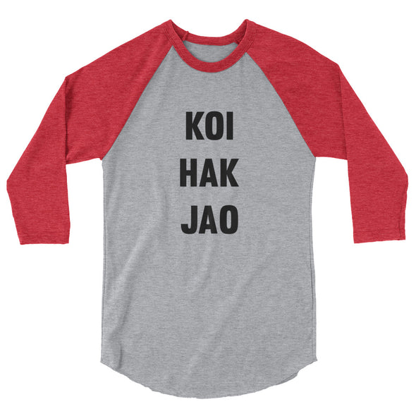 Koi Hak Jao 3/4 sleeve raglan shirt