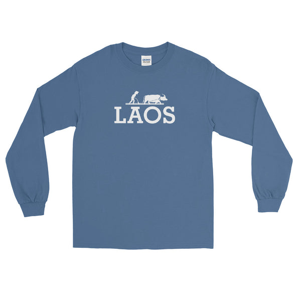 LAOS Water Buffalo Farmer Long Sleeve T-Shirt