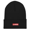 Laos Box Logo Cuffed Beanie