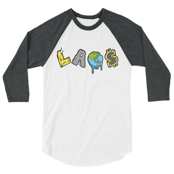 LAOS Shine 3/4 sleeve raglan shirt