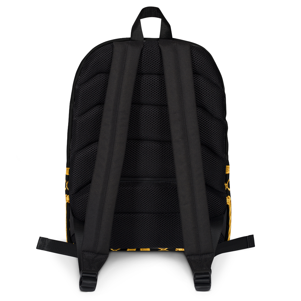 Gold sales chain backpack
