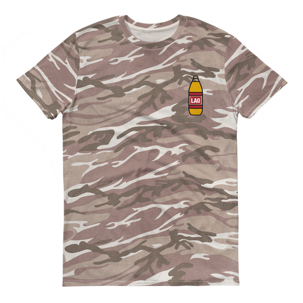 Lao OE 40 oz camouflage t-shirt