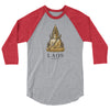Golden Buddha 3/4 sleeve raglan shirt