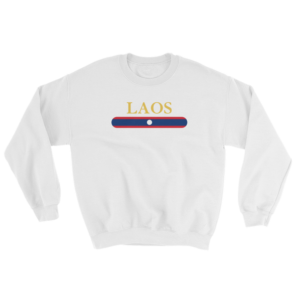 Laos Flag Stripes Sweatshirt