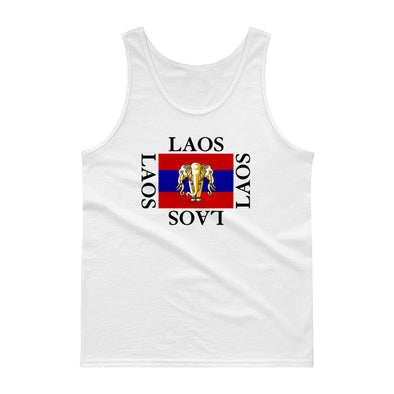 Laos Elephant Stripe Flag Tank top