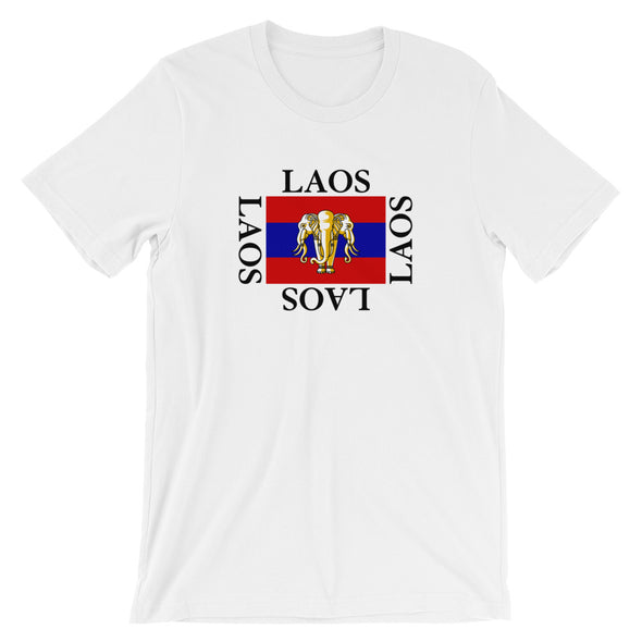 Laos Elephant Stripe Flag T-Shirt