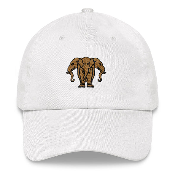 Three Head Elephant Dad hat