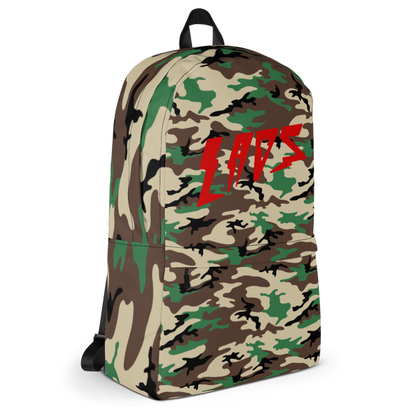 Laos Brown Camo All-Over Backpack