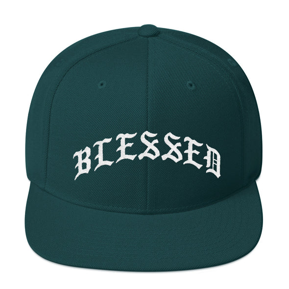 Blessed Old English Snapback Hat