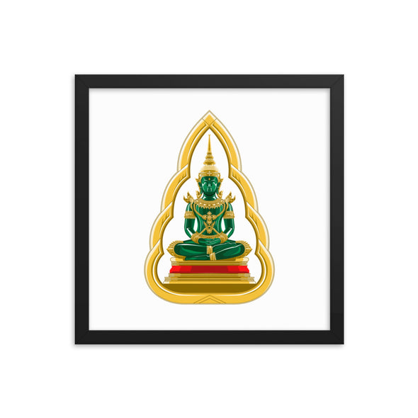 Emerald Buddha Framed poster