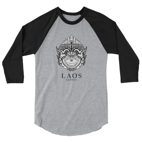 Monkey Warrior 3/4 sleeve raglan shirt