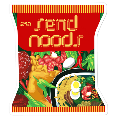 Send Noods Wai Wai Bubble-free stickers