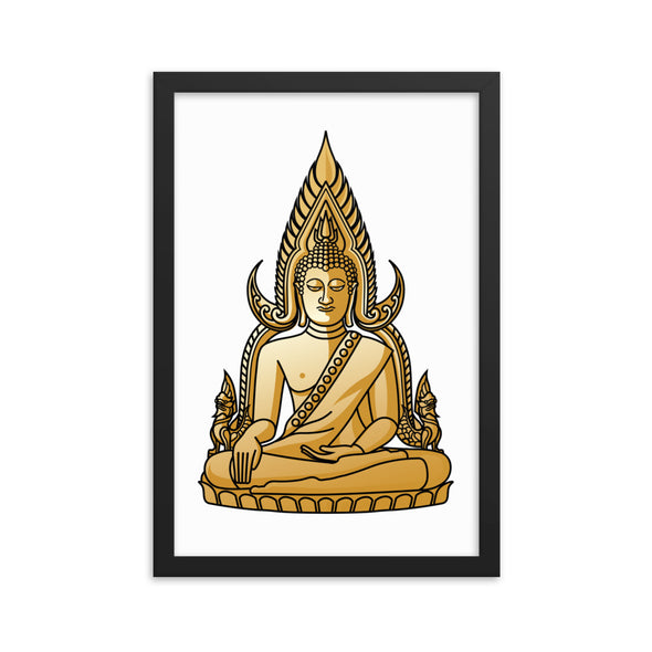 Golden Buddha Framed poster